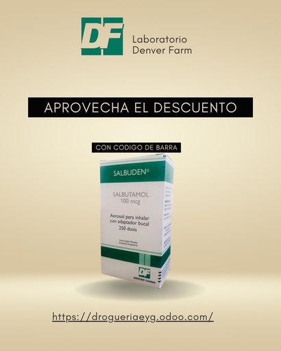 [12096] SALBUDEN -  Salbutamol T/A     INHALADOR HFA X 250 DS - DENVER FARMA 