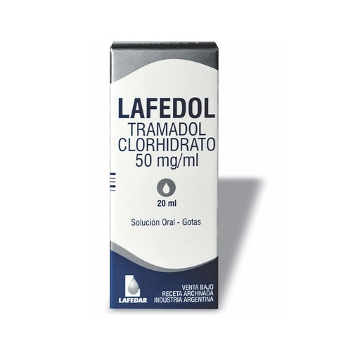 [11740] TRAMADOL 50 MG/ML GTAS. X 20 ML-LAFEDAR- PSICO. *