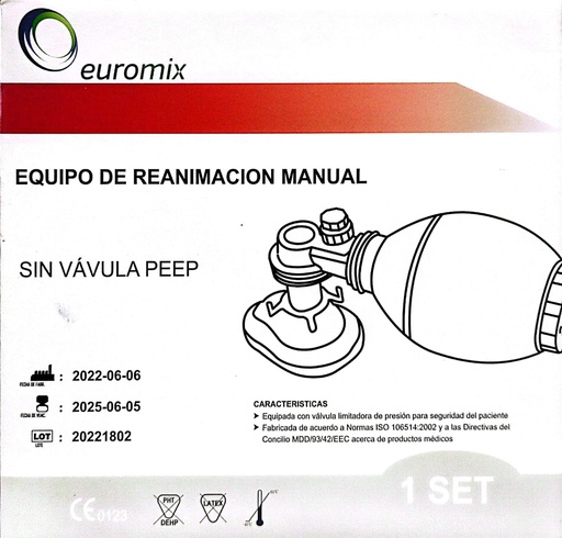 [10719] EQUIPO DE REANIM. PEDIAT. S/VALVULA - EUROMIX 
