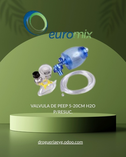 [11832] VALVULA DE PEEP 5-20CM H2O P/RESUC. - EUROMIX 