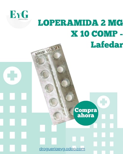 [13088] LOPERAMIDA 2 MG X 10 COMP - Lafedar