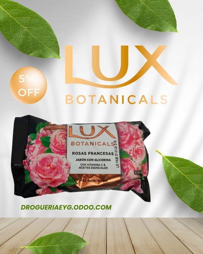 [11127] JABON CON GLICERINA 120gr ROSAS FRANCESAS - LUX 