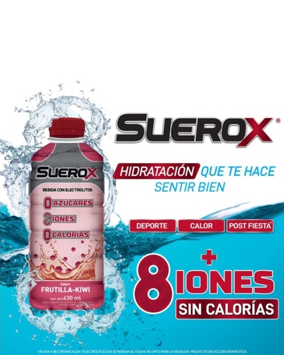 [13667] SUEROX - FRUTILLA KIWI x 630ml 