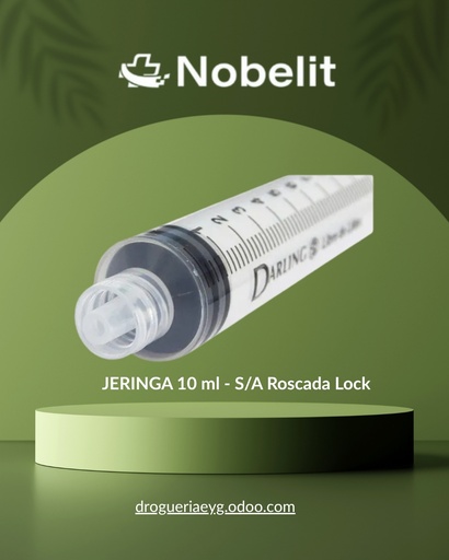 [14001] JERINGA 10 ml - S/A Roscada Lock - NOBELIT