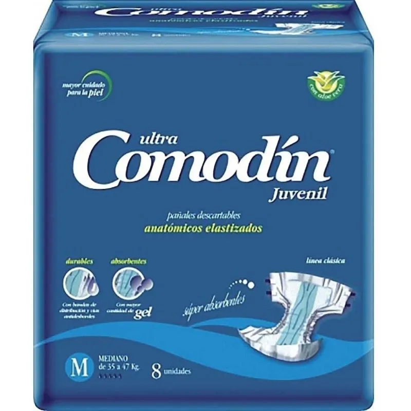 [13699] PAÑAL COMODIN ANATOMICO MEDIANO 8u - COMODIN 