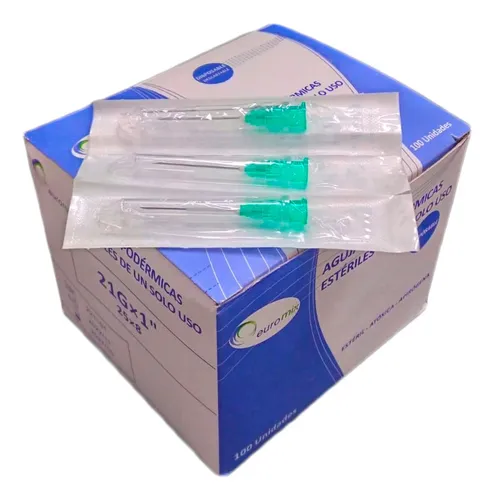 [14523] AGUJAS 25/8 (21Gx1") x 100 - SENSI MEDICAL  