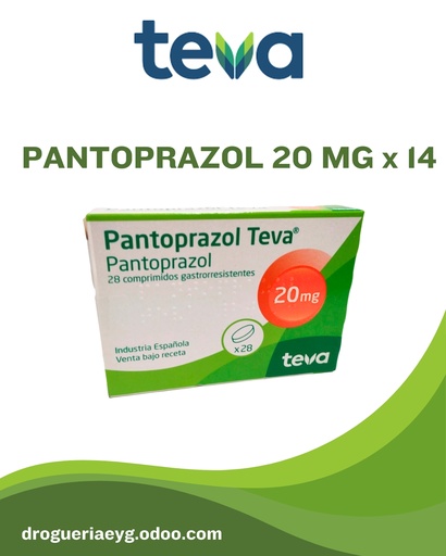 [15897] PANTOPRAZOL 20 MG x 28 COMP. - TEVA TROQUEL ANULADO 