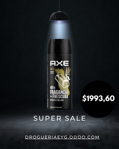 [10010]  AXE GOLD VAINILLA x 150ml