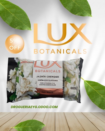 [16017] JABON CON GLICERINA 120gr JAZMIN CREMOSO - LUX  f