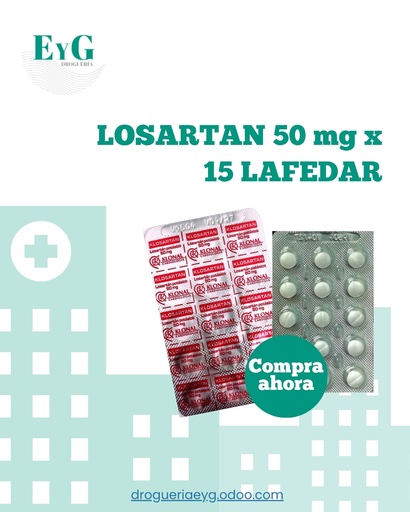 [16040] LOSARTAN 50 mg x 15 Comp - LAFEDAR