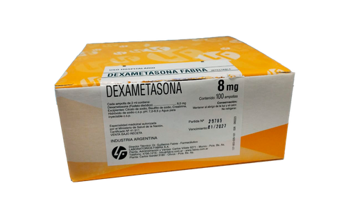 [16055] DEXAMETASONA 8mg X 2ml - FABRA