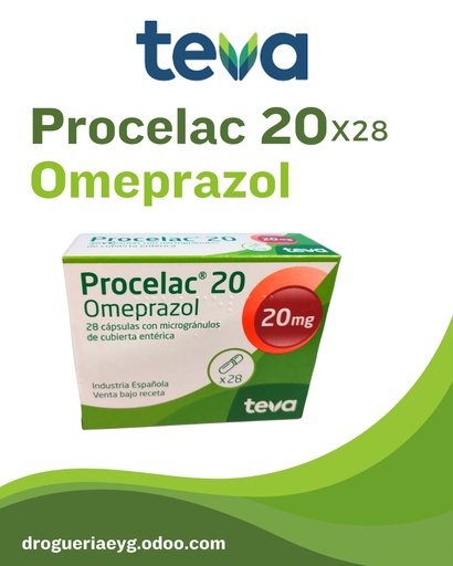 [AB9711]  Omeprazol - 20 mg cáps.x 28 - Teva Argentina T/A