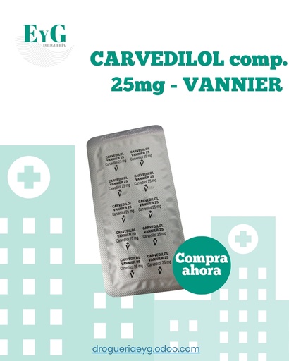 [16085] CARVEDILOL comp. 25mg - VANNIER 