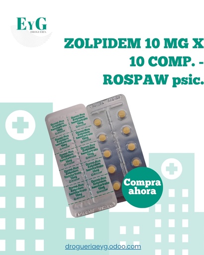 [16088] ZOLPIDEM 10 MG X 10 COMP. - ROSPAW psic.