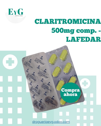 [18025] CLARITROMICINA 500mg comp. - LAFEDAR