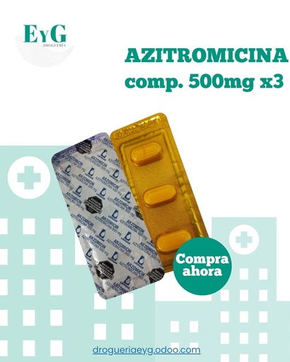 [19049] AZITROMICINA comp. 500mg x3 - LAFEDAR 