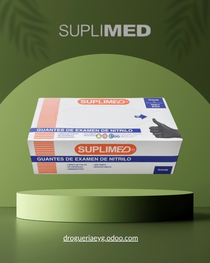 [14529] GUANTES DE NITRILO "NEGRO" TALLE S - SUPLIMED 