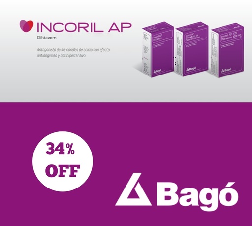 [AB9274] INCORIL AP 120 - 120 mg comp.x 30 - Bagó